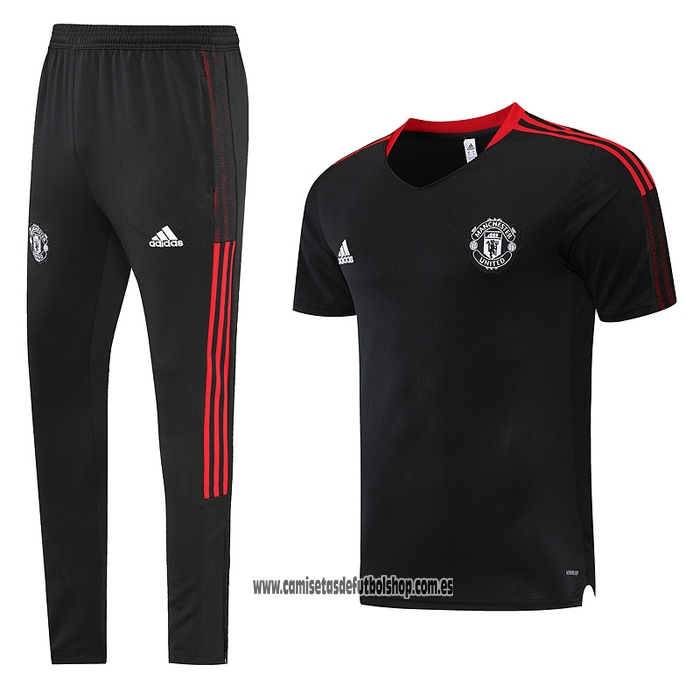 Chandal del Manchester United 23-24 Manga Corta Negro